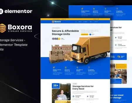 Boxora – Storage Service Elementor Template Kit