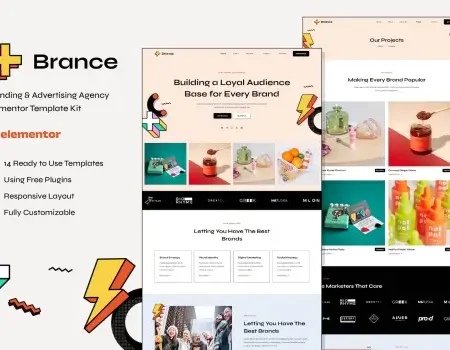 Brance – Branding & Advertising Agency Elementor Template Kit