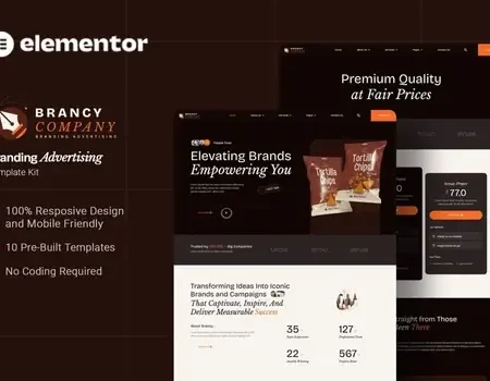 Brancy – Branding Advertising Elementor Template Kit