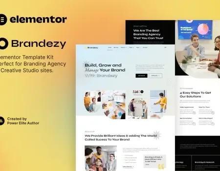 Brandezy – Branding Agency & Creative Studio Elementor Template Kit