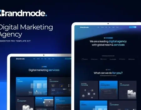 Brandmode – Digital Marketing Agency Elementor Template Kit
