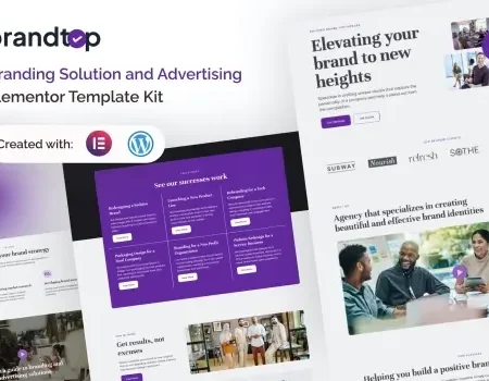 Brandtop – Branding Solution & Advertising Elementor Template Kit