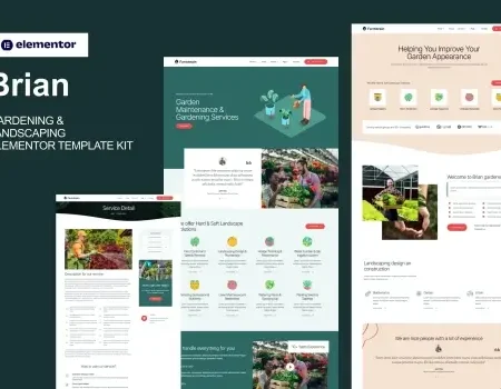 Brian – Gardening & Landscaping Elementor Template Kit