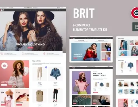 Brit – WooCommerce Elementor Pro Template Kit