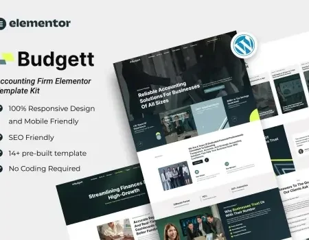 Budgett – Accounting Firm Elementor Template Kit