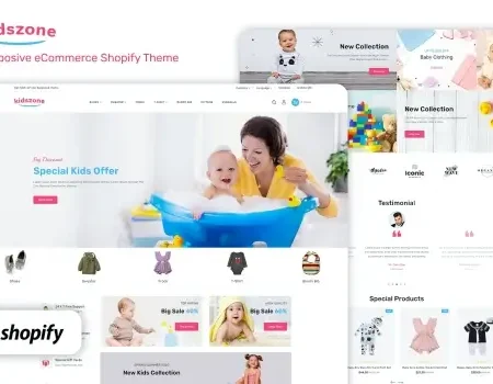 KidsZone – Kids & Children Fashion Shopify Store