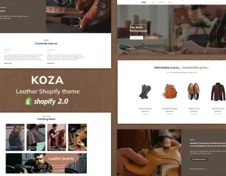 Koza – Leather Market Premium Shopify Theme