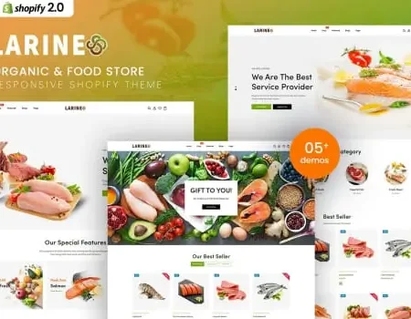 Larine – Organic & Food Store Shopify Theme