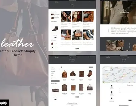 Leathery – Handcrafted Leather Store Theme