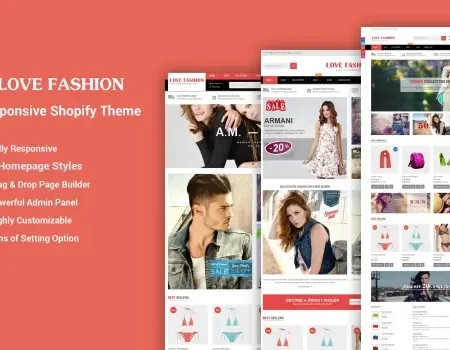 LoveFashion – Drag & Drop Builder Shopify Theme