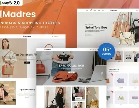 Madres – Handbags & Shopping Clothes Shopify Theme