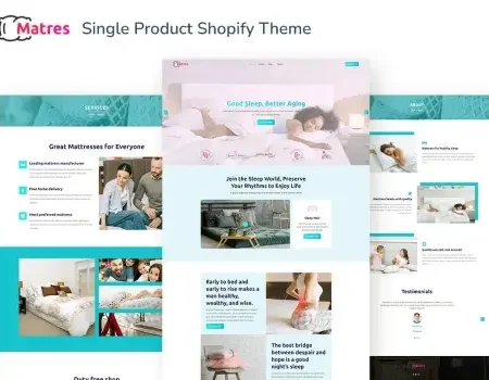Matres – Responsive Single, OneProduct Shopify