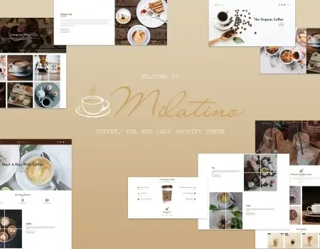 Milatino – Coffee & Tea and Cake Shopify Theme