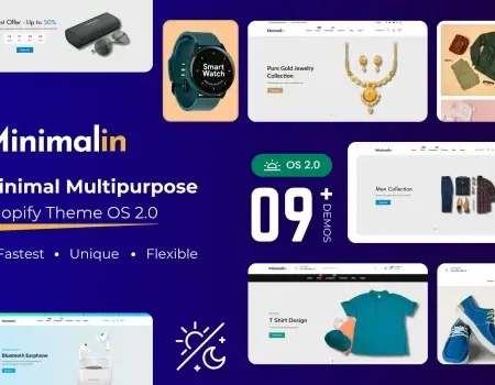 Minimalin – Minimal eCommerce Shopify Theme OS 2.0
