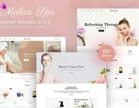 Mislax Spa – Elegant Spa & Wellness Shopify Theme