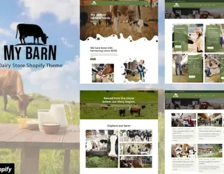 Mybarn – Organic Food, Milk Store Shopify Theme