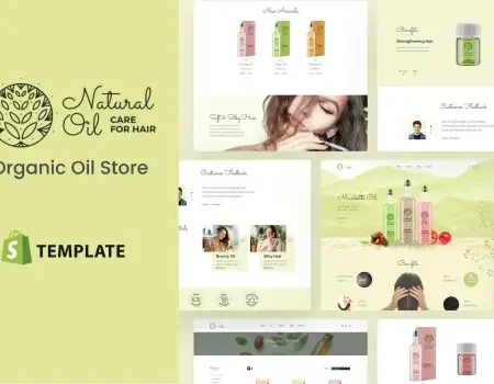 Natural Oil – Shopify Organic Hair Oil Store Theme