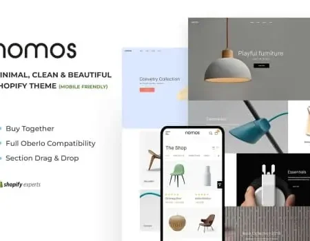 Nomos – Minimal, Clean & Beautiful Shopify Theme