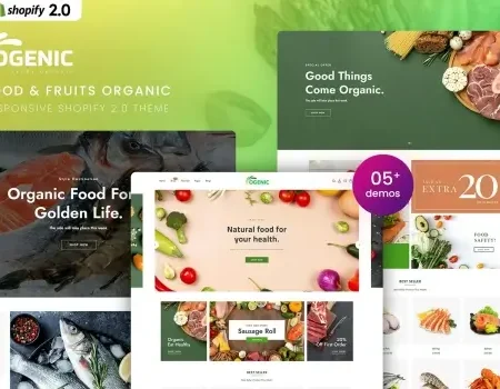 Ogenic – Food & Fruits Organic Shopify 2.0 Theme
