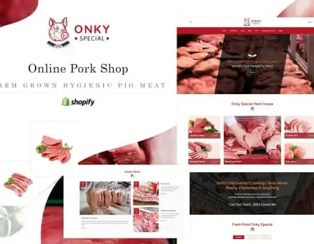 Onky | Pork, Meat Shopify Theme