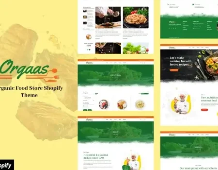 Orgass – Food Delivery Shopify Theme