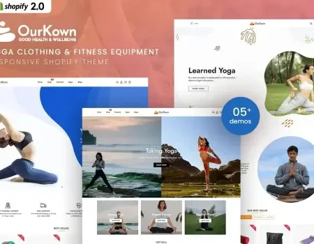 Ourkown – Yoga Clothing & Fitness Shopify Theme