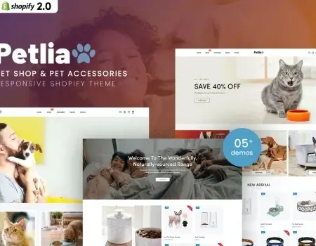 Petlia – Pet Shop & Pet Accessories Shopify Theme