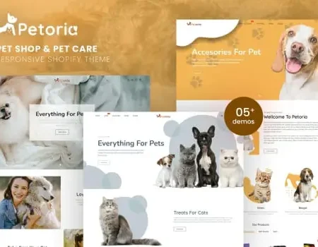 Petoria – Pet Shop & Pet Care Shopify Theme