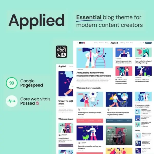 Applied – Essential Blog theme for Modern Content Creators - Kho Plugin ...