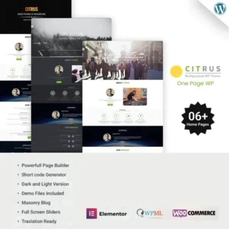 Citrus – One Page WordPress