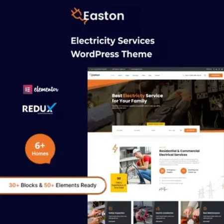 Easton – Electricity Services WordPress Theme