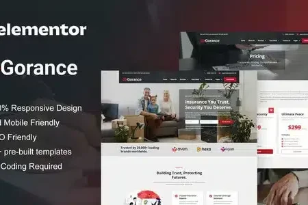 Gorance Insurance Agency Elementor Kit