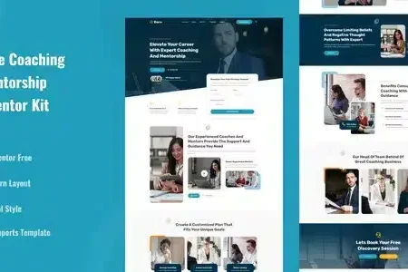 Goro Online Coaching Elementor Template Kit
