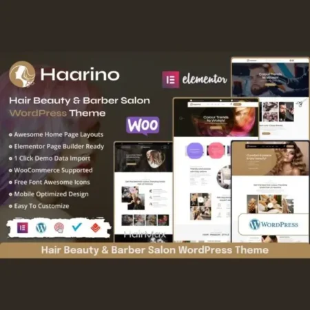 Haarino – Hair Beauty & Makeup Salon WordPress Theme