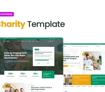 Harity Fundraising Charity Elementor Template Kit
