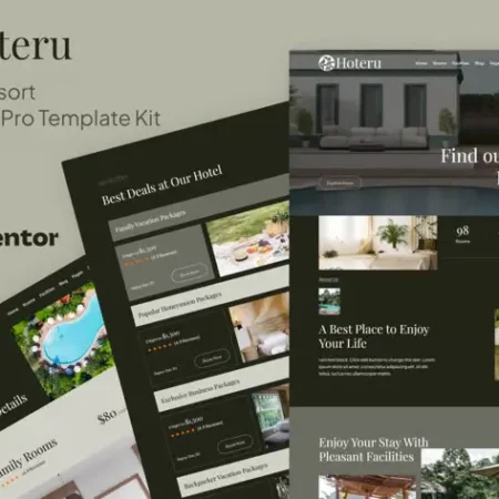 Hoteru - Hotel & Resort Elementor Pro Template Kit