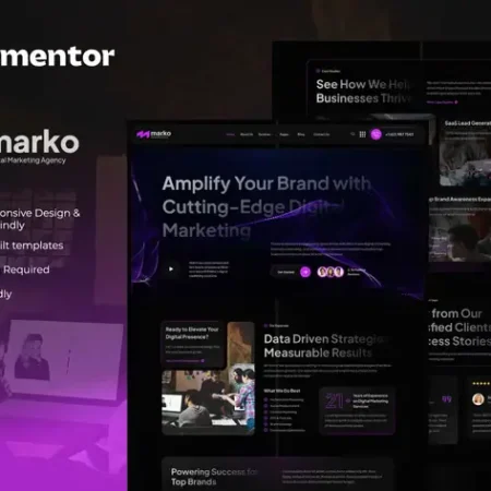 Marko - Digital Marketing Agency Elementor Template Kit