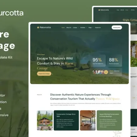 Naturcotta - Nature Cottage Elementor Template Kit