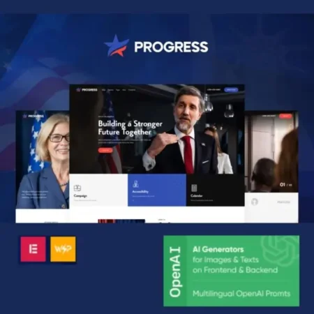 Progress – Politics, Candidate & Fundraising WordPress Theme