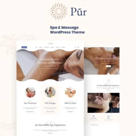 Pur – Spa WordPress Theme