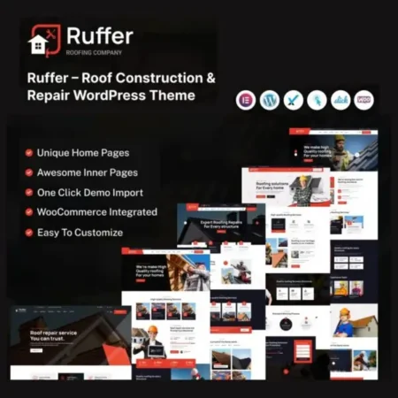 Ruffer – Roof Construction & Repair WordPress Theme