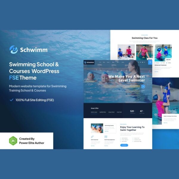 Schwimm – Swimming -School -& Course -Gutenverse- FSE -WordPress -Theme Schwimm – Swimming School Course Gutenverse FSE WordPress Theme