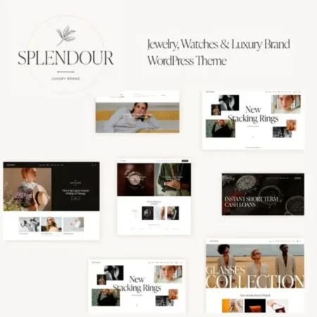 Splendour – Jewelry & Watches WordPress Theme