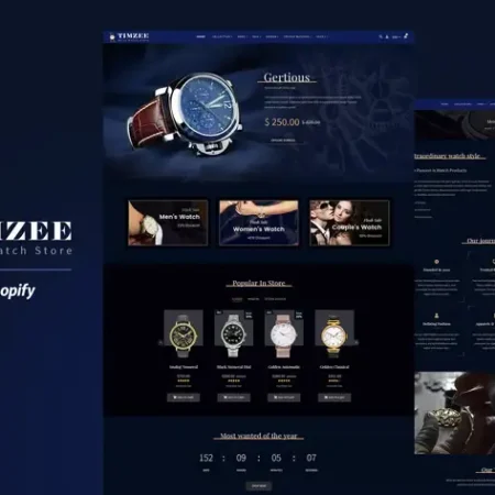 Timzee | Shopify Watch Store & Digital Clock Theme