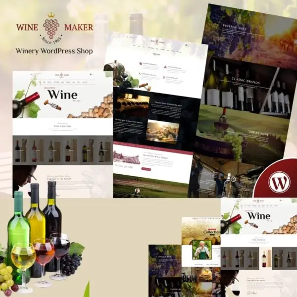 Wine Maker – Winery- WordPress -Shop Wine Maker – Winery WordPress Shop
