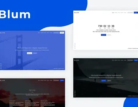 Blum – Responsive Coming Soon Template