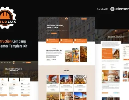Buildlux – Construction Elementor Pro Template Kit
