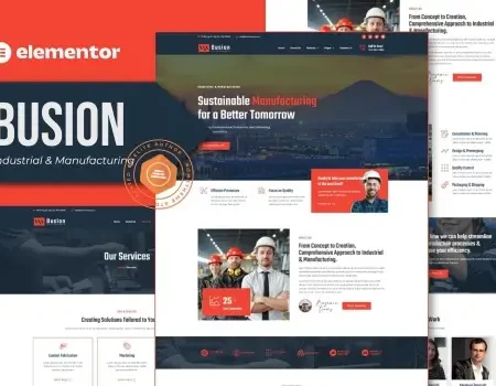 Busion – Industrial & Manufacturing Elementor Pro Template Kit