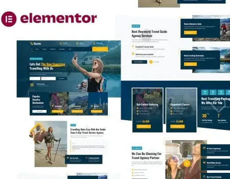 Buster – Tour Guide & Travel Agency Elementor Pro Template Kit