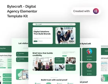 Bytecraft – Digital Agency Elementor Template Kit